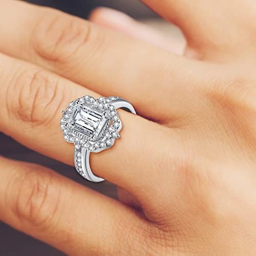 Dainty Diamond Ring Moda Feminina Zircônia Bling Diamond Noivado Ring de casamento Presentes masculinos e femininos