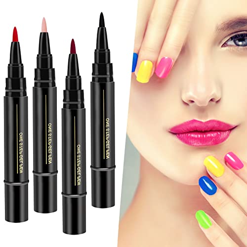 Dbylxmn 24 cores Cores rápidas e convenientes Manicure Gel Pen Pen Pen Penin Gel Collection Ladies Gel Pen esmalte sem lápis Manicure