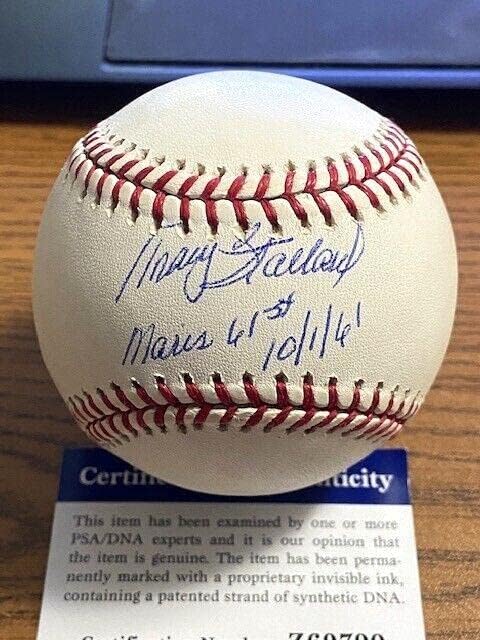 Tracy Stallard assinou o Baseball OML autografado! Red Sox, Mets! Maris! PSA! - bolas de beisebol autografadas