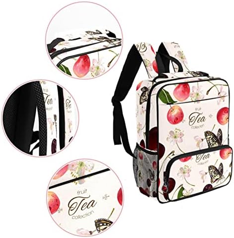 Mochila de laptop VBFOFBV, mochila elegante de mochila de mochila casual bolsa de ombro para homens, cerejeira Butterfly Butterfly