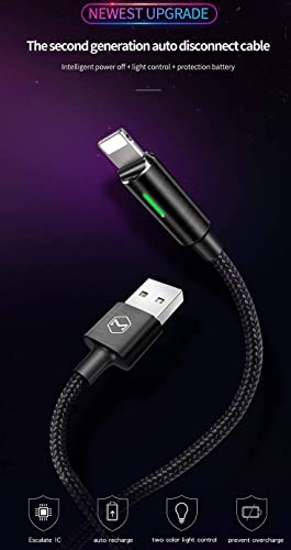 McDodo Power Off/On Smart LED Auto Desconect e Recarra automática Recarra de nylon Sincil síncado Dados USB Dados de 6ft/1,8m