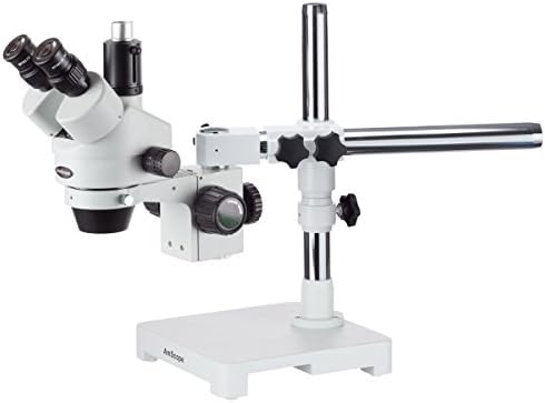 Microscópio de zoom estéreo trinocular profissional SM-3T SM-3T, ampliação 7x-45x, objetiva de zoom de 0,7x-4,5x,