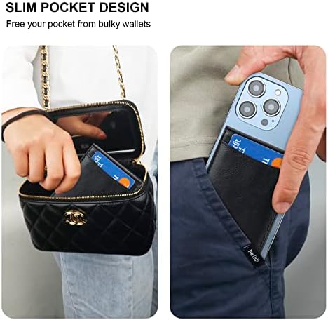 Kihuwey para MagSafe carteira de carteira com uma carteira RFID de kickstand de couro magnetic e mag e mag para iPhone 14 pro