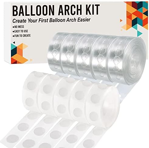 Kit de arco de balão, 82ft Easy Diy Balloon Decorating Garland Strip e 500pcs de cola de ponto de cola para arco de