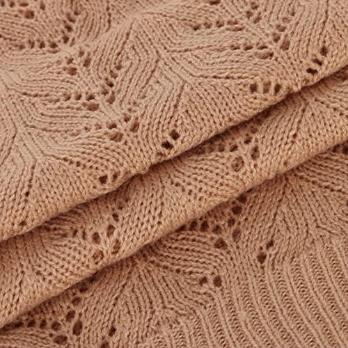 Tops Sleeve Sleeve Manguing Sweater Sweater Fleece forred Sherpa Brunch Cutout Tops de crochê de Camisole Ladies i7