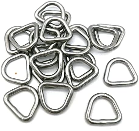 Jy-marina aço inoxidável 316 soldado forte D formas anéis D anel de metal para saco para bolsas colares de cachorro arreios tecidos