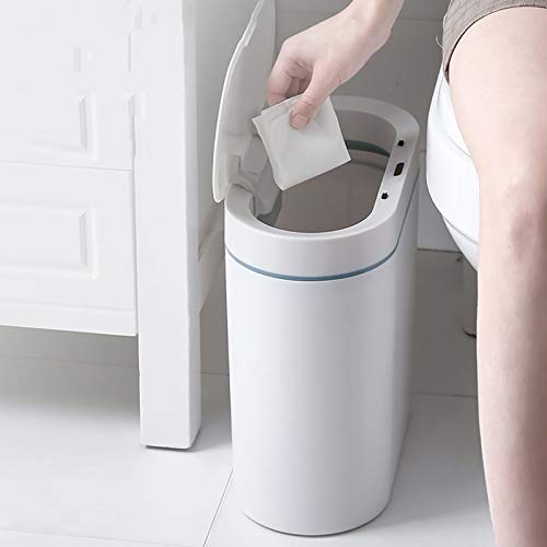 N/um lixo de sensor inteligente pode eletrônico automático banheiro doméstico banheiro impermeável Bin Sensor de costura estreita
