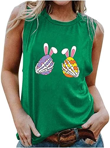 Camisas de Páscoa para mulheres Bunny Eggs Tampa de camiseta gráfica Tampa para meninas adolescentes Pullover de colete casual para meninas soltas
