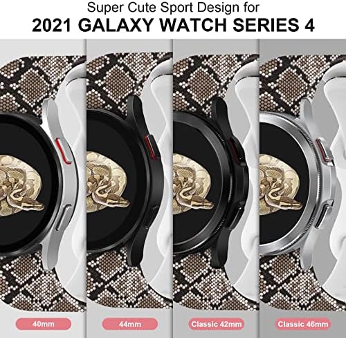 Areziir Gapless Bands Elegant Compatível com Samsung Galaxy Watch 4/Watch 5 Band 40mm 44mm/Galaxy Relógio 4 Classic 42mm
