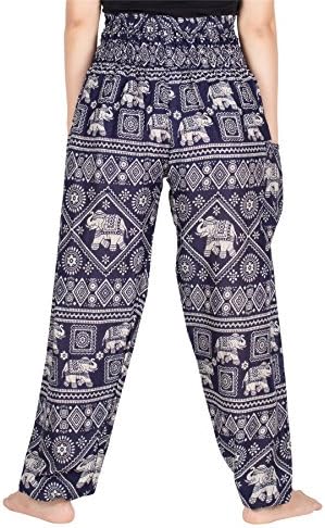Lofbaz Elephant Yoga Harem Pants for Women S-4xl Plus Boho Hippie Clothing PJ