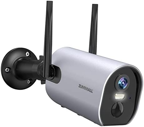 Zumimall 【Nova câmera de segurança 2K Câmera de segurança ao ar livre Câmera de segurança acionada por câmera de segurança, 3MP