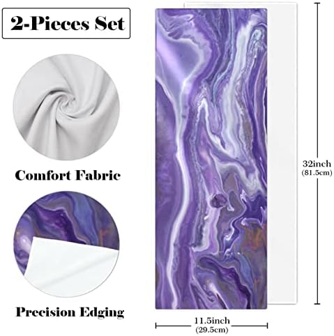 Toalhas de ginástica de microfibra Woshjiuk 2 embalagem, textura colorida resumo, toalha de resfriamento Super absorvente para
