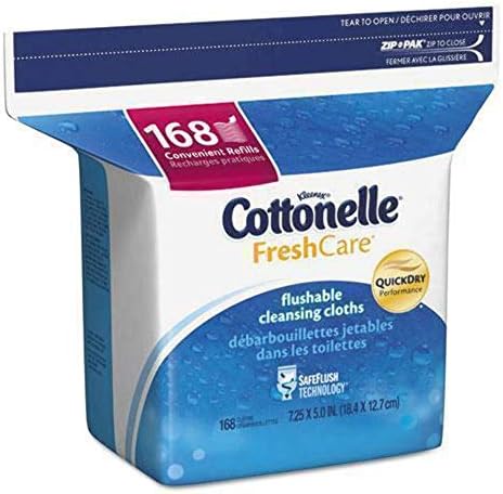 Cottonelle Cuidado Fresh Cuidado com lenços úmidos laváveis, 168CT