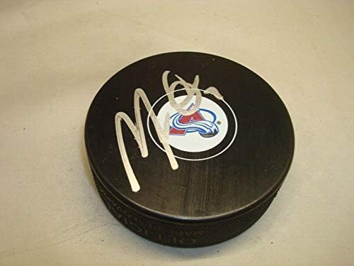 Mark Alt assinado com o Colorado Avalanche Hockey Puck autografado 1a - Pucks autografados da NHL