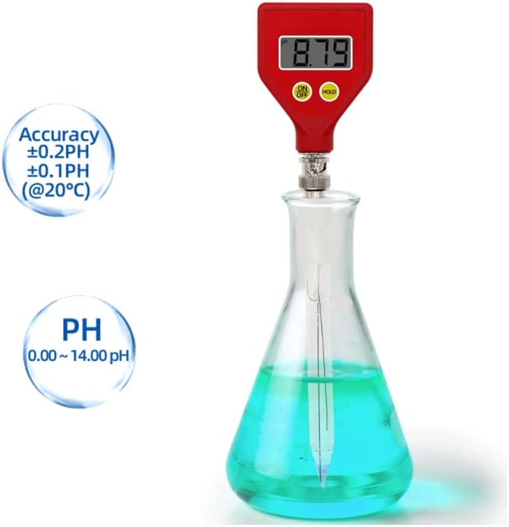 Quanjj Ph medidor de pH testador de vidro nítido eletrodo para o leite aquático queijo alimentos do solo