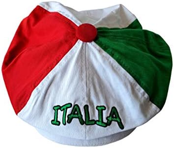Tri -Color Italia Gatsby Cap - Chapéu italiano colorido - Coleção Itália de Pride Italian Pride em Psiloveitaly