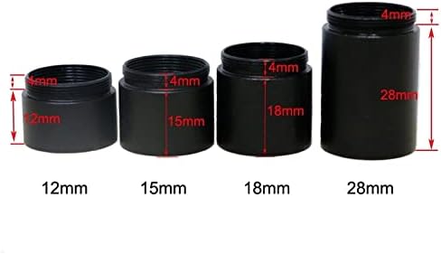 Acessórios para microscópio Anel de extensão da lente objetiva de rosca de 5 mm a 30 mm para consumíveis de laboratório de objetivos