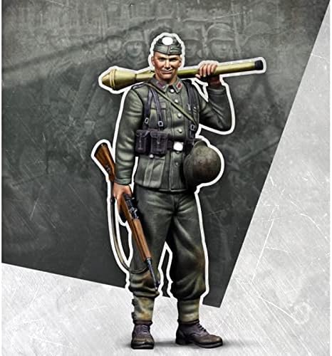 Goodmoel 1/35 WWII Soldado Alemão Alemão Resina Figura / Soldado Desmonte e Soldado Miniature Kit / HC-5129