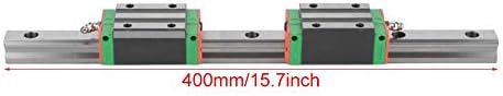 Kit de trilho de movimento linear jf-xuan, hGr20 400mm linear guia rolamento de aço trilho de aço trilhos de trilho CNC roteador