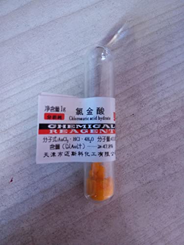 Ácido clorourico de ácido cloreto de ouro tetra-hidrato ácido cloroaurico ar 1gram CAS: 16903-35-8