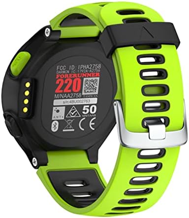 Ahgdda Soft Silicone Strap Substacement Watch Band para Garmin Forerunner 735XT/235/620/630 Watch