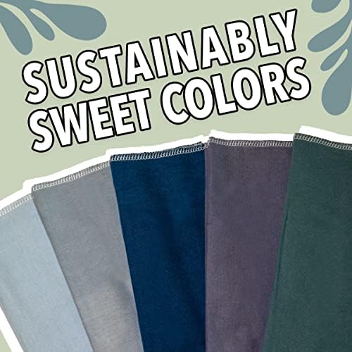 Toalhas de papel reutilizáveis ​​premium sustentáveis ​​de Sully Sustainable 10 - panos de algodão orgânicos - super absorvente, durável, lavável e fácil de armazenar - toalhas ecológicas versáteis e apresentáveis