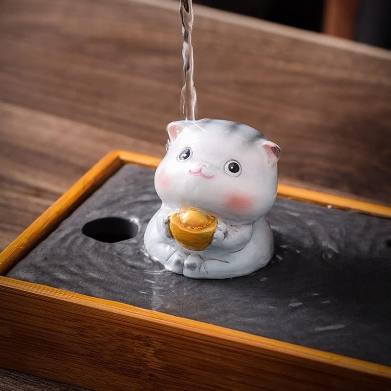 N/A Creative Creative Cuts Cats Sopa de chá de chá que muda a cor pode ser criada para ornamentos de decoração em casa