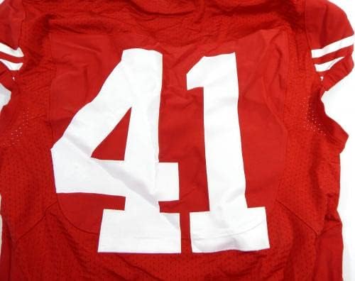 2014 San Francisco 49ers Antoine Bethea #41 Jogo emitido Red Jersey 40 Dp35593 - Jerseys de jogo NFL não assinado usada