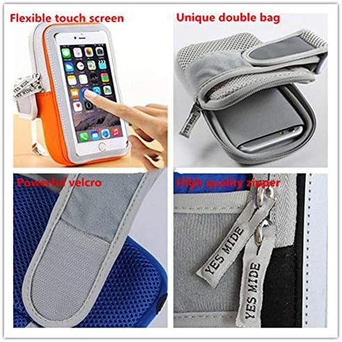 Zting Universal Arm Bag, capa de braçadeira de telefone celular de 5,1 a 6 polegadas, braçadeira de braçadeira de tela de toque