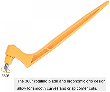 Ferramentas de corte de artesanato uxcell, lâminas rotativas de 360 ​​graus cortador de aço inoxidável com lâmina de 15 graus