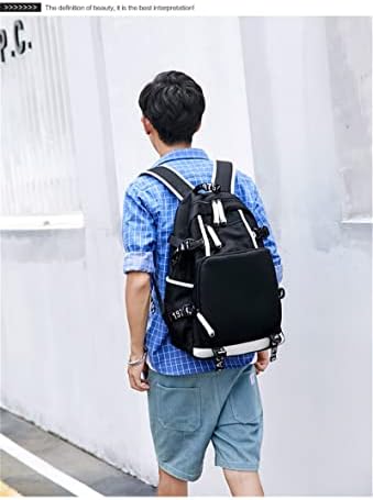JUSTGOGO KPOP JISOO JENNIE Backpack Daypack Laptop Bag Bag College Bookbag Bag com porta de cobrança USB