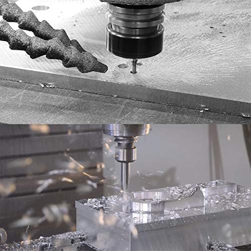 Spetool Carboide End Mill Top Top Top 2 Flute Cutter de alumínio 1/16 Corte DiA Up Cut Spiral CNC Machine, 5pcs/lote