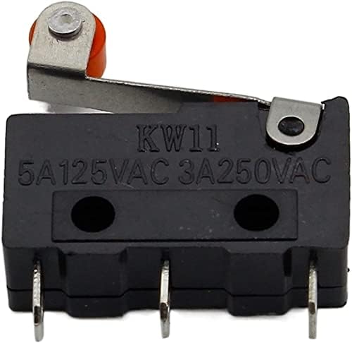 Interruptor de limite de gibolea 10 x roller alavanca de pcb terminais micro limite de fechamento normal/interruptor aberto 5a