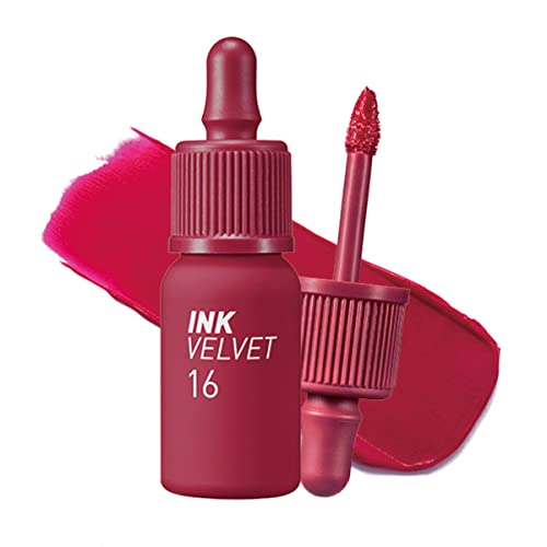 Tinta periper The Velvet Lip Tint | Cor de pigmento alta, roupas de longa duração, sem peso, não testadas em animais, sem glúten,