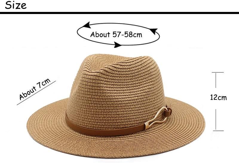 Chapéu de palha curto do palha do panamá fedora chapéu de verão praia sol chapéu trilby chapéu de rolagem up