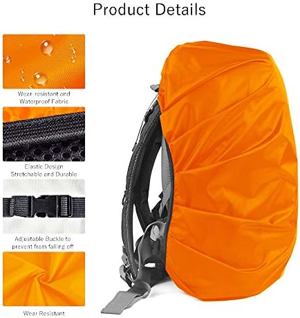 Lama 2 Pacote cobertura de chuva impermeável para mochila, cobertura de chuva reflexiva da mochila para anti-poeira/anti-roubo/bicicleta/caminhada/acampamento/viagem/atividades ao ar livre