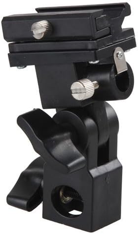 BEEIEE Câmera Flash Speedlite Montar suporte de suporte de luz giratória, suporte do suporte do suporte do suporte de flash