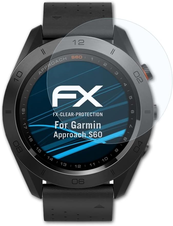 Atfolix Screen Protection Film Compatível com abordagem Garmin S60 Protetor de tela, filme protetor de proteção Ultra-Clear FX