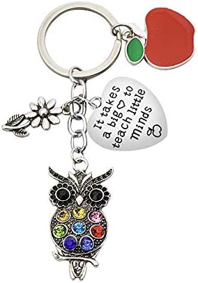 Love Flower Fashion Keychain Personalidade unissex Pingente Owl Decoration & Hangs Ornament Packs