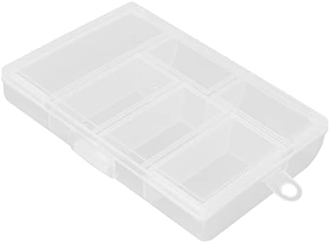Caixa de armazenamento de artesanato DIY, bloqueio simples de caixa de organizador de 6 compartimento firmemente para uso diário