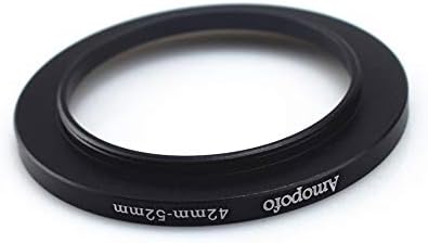 Filtros de câmera de 42 mm a 52 mm anel compatíveis com todas as lentes de câmera de 42 mm ou acessório de filtro CPL UV de 52 mm, anel de subida da câmera de 42-52mm