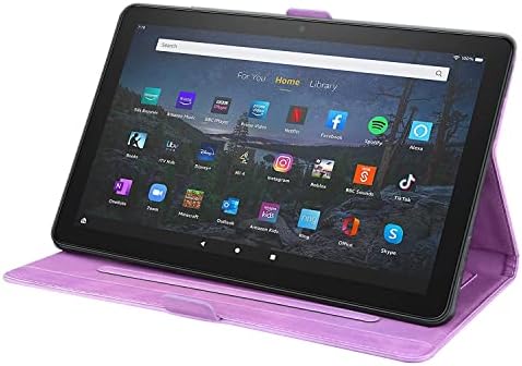 Tablet PC Case compatível com Kindle Fire HD 10 Caixa de comprimido e fogo HD 10 Plus Case Butterfly Armazenamento de borboleta
