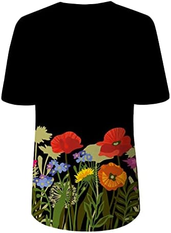 Yuhaotin St Patricks Camisa do Dia das Mulheres Plus Tamanho de Manga Longa de Camiseta Flor de Flor de Flor de Manga Longa Mulher
