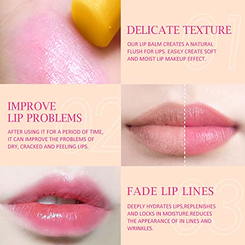 Bingbrush 2 PCs Alteração laranja Mudança de batom Queen, PH humor Labiales Labiales Lip Gloss coreano Bálsamo Lip Balm Colorido Magic Lip Stain Makeup Hidrato Lipstick Conjunto para mulheres