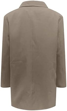 Jaquetas para mulheres casuais com manga comprida botão de lapela