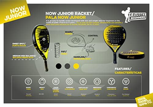 Zusset agora tênis júnior Paddle | Crianças de tênis Padel