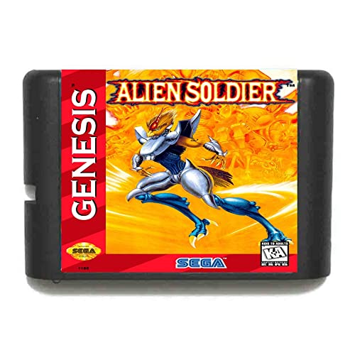 Cartão de jogo MD de 16 bits para soldado alien