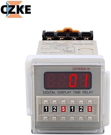 Uncaso DH48S-1Z Time Controller Digital Display Time Relé Timer com Pause Zero Clearing Contact