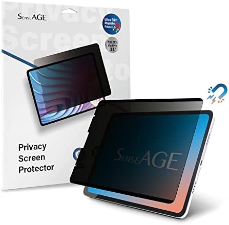 Senseege ｍagnético iPad Privacy Screen Protector para iPad Air de 10,9 polegadas 4 e 5 Geração/iPad Pro 11 polegadas, anti-glare, luz anti-azul, fácil de aplicar, filtro de privacidade sem bolhas