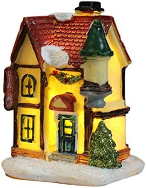 Resina em miniatura Led House House Decorate Móveis Presentes Criativos Decoração de Natal e Hanges
